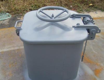 Grey Painting A60 Hatch Cover With Spring Hinge Escape Quick Action For Marine Ships