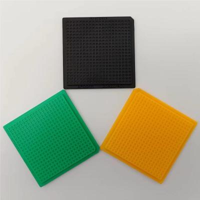 Non Standard Black ABS Waffle Pack Chip Trays For Optical Device Case