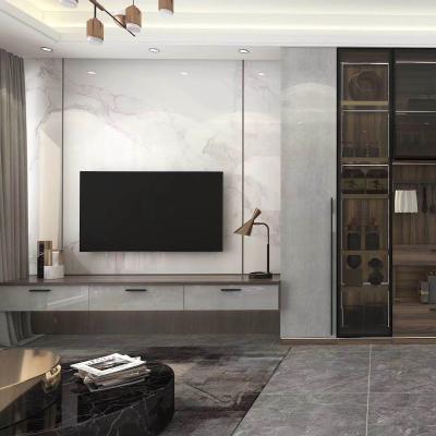 Customized ODM Smart Solid Wood Media Console 50Inch Home Furniture