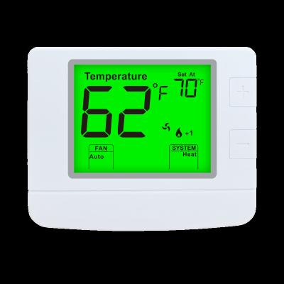 Riseem ABS 24V Digital Temperature Control Room Thermostat 2 Heat 2 Cool Non Programmable Thermostat STN1220