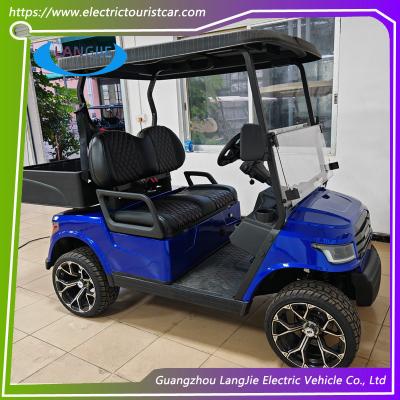 Blue 2 Seaters Club Car Precedent Golf Cart For School 30km/H Max Speed