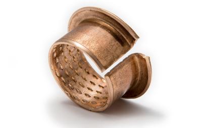 Wrapped Bronze Bearings Cusn8p Collar Diamond Lubrication Indents