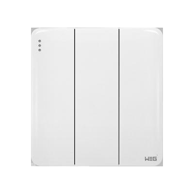 Silver Alloy W33Q/2Y Wall Mounted Plug Socket