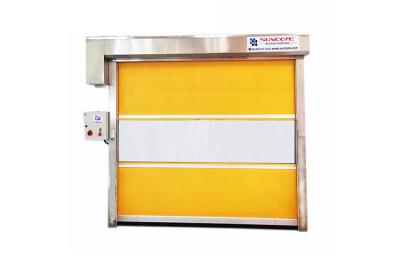 Anti - Wind Bar Wireless Safety Edge High Speed Doors Blue / Orange / Yellow Curtain